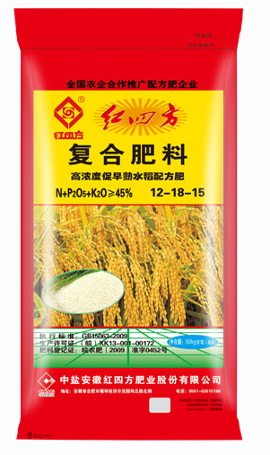 红四方果蔬专用硫酸钾复合肥40%（15-5-20）