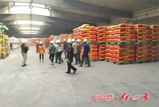 红四方复合肥厂家仓库宽敞、透亮，品种真齐全